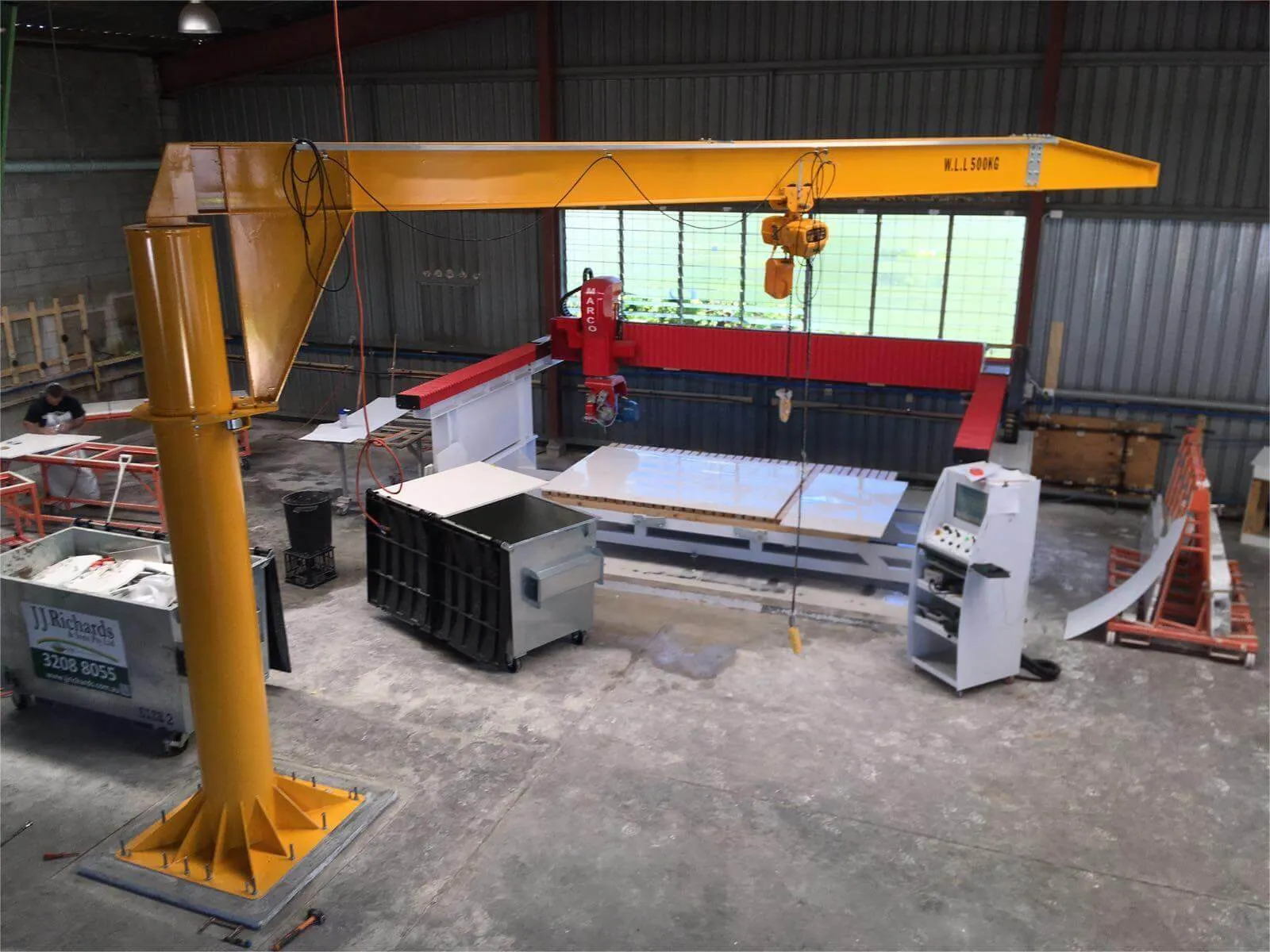 Jib Crane of Automatic marble granite Bridge Saw cutting machine
