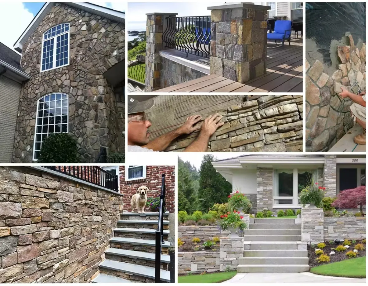 Culture Stone cut by stone veneer splitting machine